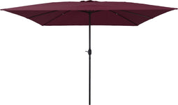 vidaXL - Vierkante - Tuinparasol - 295x245 - cm - Bordeaux - Rood