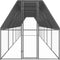 vidaXL - Kippenhok - 2x12x2 - m - gegalvaniseerd - staal