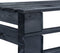 vidaXL - Tuinbank - pallet - hout - zwart