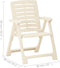 vidaXL - Tuinstoelen - 4 - st - kunststof - wit