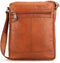 Leren A5 Crossbodytas met tabletvak - Nebraska - Brandy Cognac