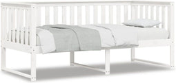 vidaXL - Slaapbank - zonder - matras - 90x190 - cm - massief - grenenhout - wit