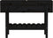 vidaXL - Plantenbak - verhoogd - 101x30x69 - cm - massief - grenenhout - zwart