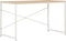 vidaXL - Computerbureau - 120x60x70 - cm - wit - en - eikenkleurig