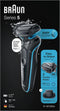 Braun 51-M1200s - Scheerapparaat - Wasbaar - Zwart/Blauw