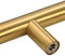 vidaXL - Handvatten - 10 - st - 96 - mm - roestvrij - staal - goudkleurig