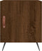 vidaXL - Nachtkastje - 40x40x50 - cm - bewerkt - hout - bruin - eikenkleur