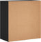 vidaXL - Dressoir - 79x38x80 - cm - bewerkt - hout - zwart