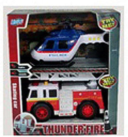 Basic Reddingsvoertuigen Met Licht En Geluid 2 Stuks Assorti