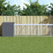 vidaXL - Kippenhok - met - ren - 110x609x110 - cm - gegalvaniseerd - staal - antraciet
