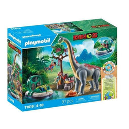 PLAYMOBIL 71819 Brachiosaurus, Ontdekkingsreizigers, Hovercraft