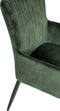 Furntastik Lomellina Eetkamerstoel, Vintage Velvet, groen