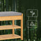 SoBuy FSR49-N - Schoenenrek met Zijkast en Zitgedeelte - Bamboe - 55x30x46cm