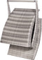 vidaXL - Ligbed - inklapbaar - met - kussen - poly - rattan - grijs