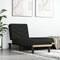 vidaXL - Chaise - longue - stof - zwart