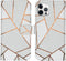 iMoshion Hoesje Geschikt voor iPhone 12 Pro / 12 Hoesje Met Pasjeshouder - iMoshion Design Softcase Bookcase - Wit / Meerkleurig / Goud / White Graphic