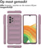 iMoshion Hoesje Geschikt voor Samsung Galaxy A33 Hoesje Siliconen - iMoshion EasyGrip Backcover - Paars