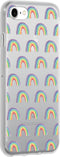 Hoesje Geschikt voor iPhone SE (2022) / SE (2020) / 8 / 7 / 6s / 6 Hoesje Siliconen - Design Backcover siliconen - Meerkleurig / Rainbow