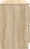 vidaXL - Tv-meubel - 100x35x54 - cm - bewerkt - hout - sonoma - eikenkleurig
