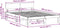 vidaXL - Bedframe - met - Hoofdbord - Gewaxte - Bruin - 140x200 - cm - Massief - Grenenhout
