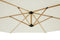MASCOT ONLINE Hangende Parasol - Zweefparasol - Houtlook - 300 cm breed - Crème