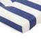 vidaXL - Terrasstoelkussens - 2 - st - gestreept - oxford - stof - wit - en - blauw