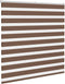 vidaXL - Zebra - rolgordijn - 145x100 - cm - stofbreedte - 140,9cm - polyester - bruin