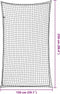 vidaXL - Aanhangwagennet - elastisch - touw - 2,5x1,5 - m - polypropeen - zwart