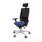 Bureaustoel met hoofdsteun Piqueras y Crespo 3D026G1 Marineblauw
