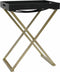 vidaXL - Klaptafel - 48x34x61 - cm - MDF - goudkleurig - en - zwart