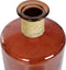 Vaas DKD Home Decor 25 x 25 x 75 cm Touw Terra cotta Gehard glas