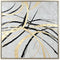 Schilderij Home ESPRIT Wit Gouden Abstract Modern 131 x 4 x 131 cm