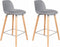 Zuiver Albert Kuip Barkruk 65 cm Lichtgrijs - Set van 2