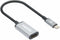 Manhattan 153706 - USB-C naar HDMI Adapter - 4K 60Hz - Zilver Zwart