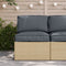vidaXL - Ligbedkussen - voor - Zitplek - Anthraciet - 50x50x12 - cm - Oxford - Stof