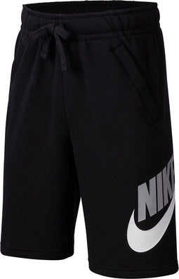 Nike B NSW CLUB + HBR SHORT FT - Jongens Sportbroek - Maat M - Zwart