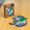UNIDRAGON Houten Puzzel Voor Volwassenen Dier - Serieuze Panda - 110 stukjes - Small 18x24 cm