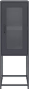 vidaXL - Dressoir - 36x39x107 - cm - koudgewalst - staal - antracietkleurig