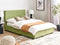 ROCHELLE - Bed opbergruimte - Groen - 140 x 200 cm - Polyester