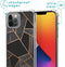 iMoshion Hoesje Geschikt voor iPhone 12 Pro Max Hoesje Met Koord - iMoshion Design Hoesje met Koord - Zwart / Meerkleurig / Goud / Black Graphic