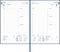 Ryam | Bureau agenda | Twentyfour Wit NL Mundior | 2025 | Genaaid gebonden | 115 x 170 mm | 12 mnd | Blauw |