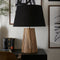Riviera Maison Tafellamp Lampvoet - Bradbury Wood Slats Tafellampen Woonkamer - Naturel