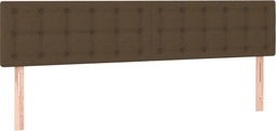 vidaXL - Hoofdborden - 2 - st - 80x5x78/88 - cm - stof - donkerbruin