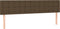 vidaXL - Hoofdborden - 2 - st - 80x5x78/88 - cm - stof - donkerbruin