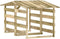 vidaXL - Pergola - met - dak - 100x90x100 - cm - geïmpregneerd - grenenhout