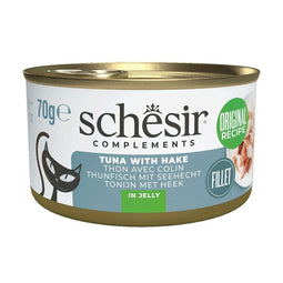 Kattenvoer Agras Pet Foods SCHESIR Complements Tuna with hake in jelly Vis 70 g