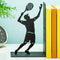 Balvi Boekensteun Tennisspeler Match Point Metaal Zwart