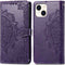 imoshion Hoesje Geschikt voor iPhone 15 Hoesje Met Pasjeshouder - imoshion Mandala Bookcase - Paars
