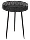 Mica Decorations Lagune - Bijzettafel - H58 x Ø40 cm - Metaal - Zwart