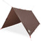 vidaXL - Kampeerluifel - waterdicht - 366x306 - cm - bruin